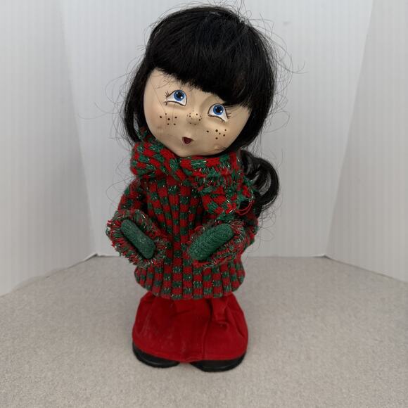 Vintage 1985 Carloling Girl Sandra Hasson Christmas Doll - Picture 1 of 7